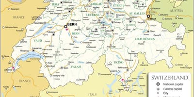 Շվեյցարիայի Քարտեզ
