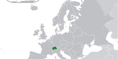 Շվեյցարիա աշխարհի քարտեզի վրա